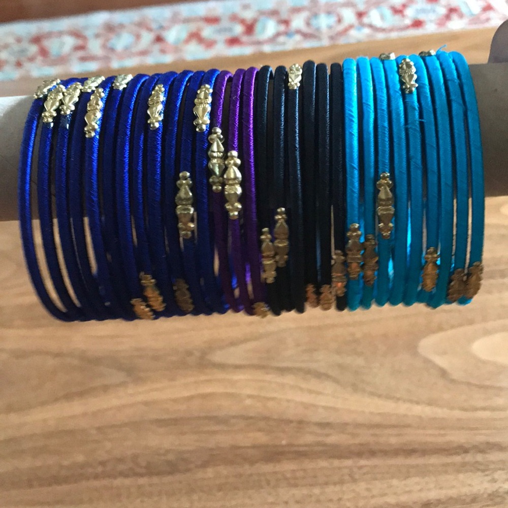 Assorted Thread Covered Bangles - image 1